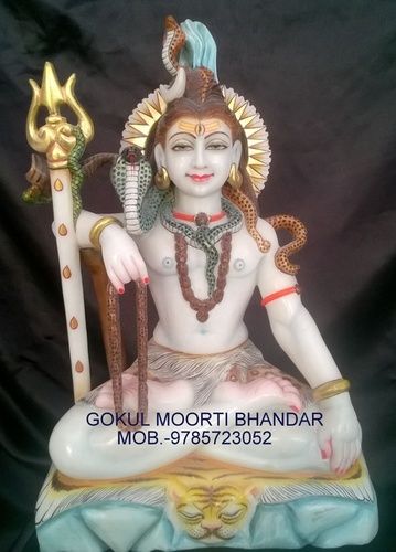 Marble Maha Mrityunjaya Statue