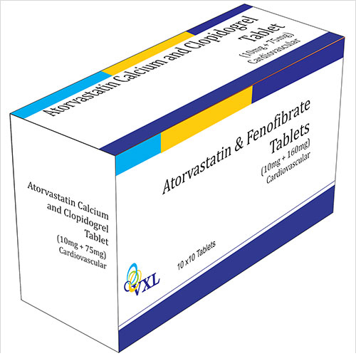 10 mg Atorvastatin and Fenofibrate Tablets By VEE EXCEL DRUGS AND PHARMACEUTICALS PVT LTD