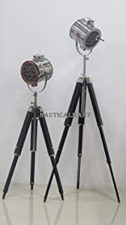 Lamp Decor Vintage Industrial Searchlight Theater Stage Spotlight Tripod Floor Lamp Set Of 2 Manufacturer Supplier Exporter Homcom industrial style tripod floor lamp for living room bedroom, vintage spotlight reading lamp with wooden metal legs. lamp decor vintage industrial