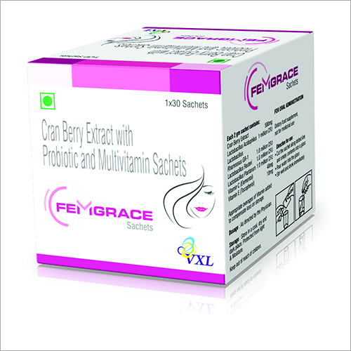 Cran Berry Extract With Probiotic And Multivitamin Sachets By VEE EXCEL DRUGS AND PHARMACEUTICALS PVT LTD