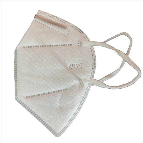 K95 Face Mask - Spun Bound Material, Standard Size, White Color | Fixed Design for Comfort, Quality Tested for Medical Standards