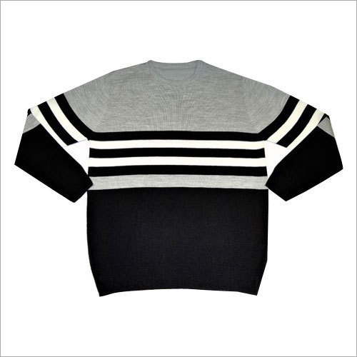 Mens Striped Sweater By OLIVA KNITS