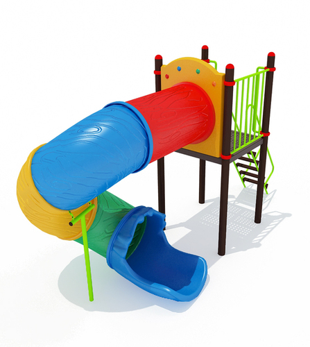 Playground Tube Spiral Slide Size: 15.41 X6.88