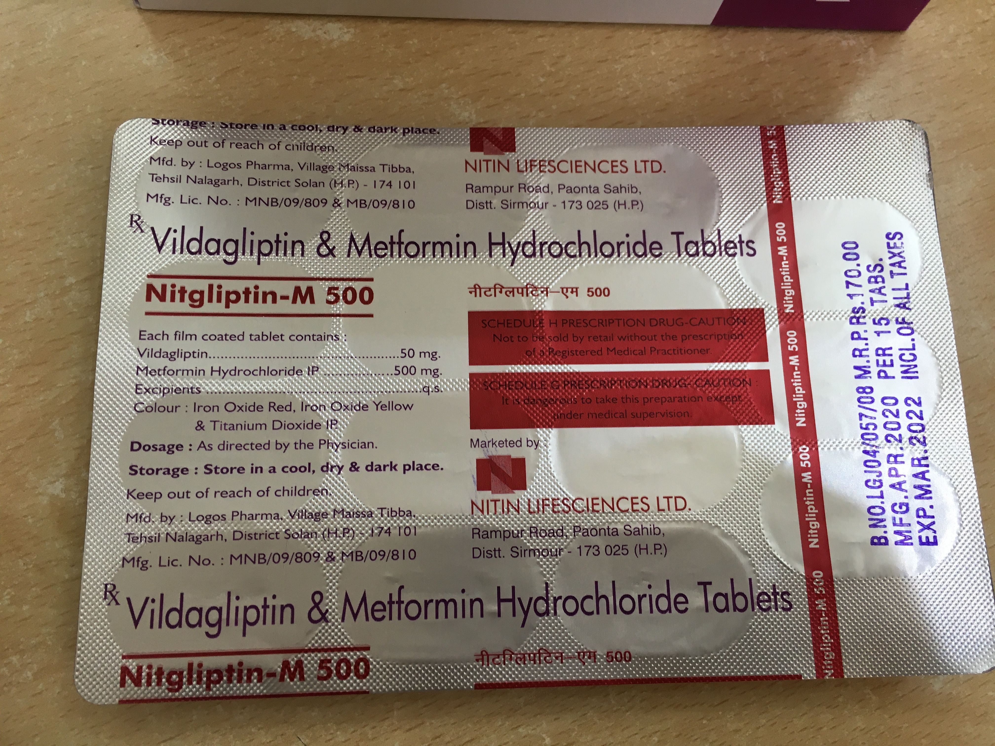 Diabetic Tablets