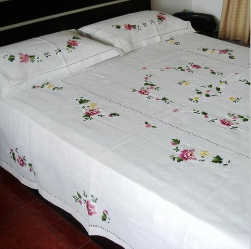 Bed Sheets With Embroidery