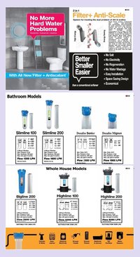Water Conditioners (Filtration + Antiscalant)
