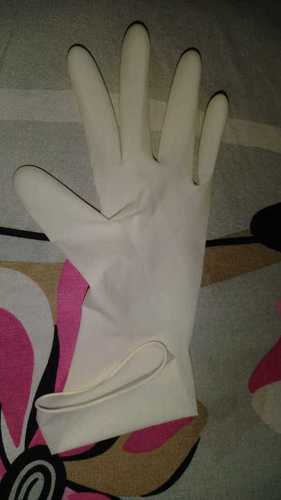 White Disposable Surgical Rubber Gloves