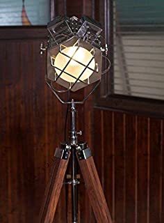 nautical searchlight tripod floor lamp