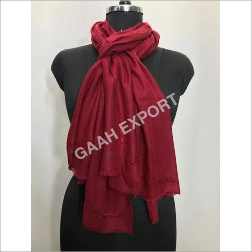 Pashmina Border Crystal Stole