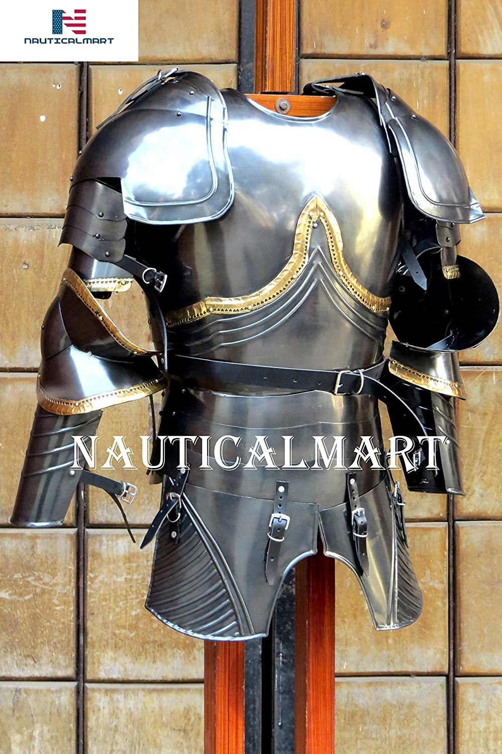 NauticalMart Medieval Breastplate Armour Black Knight Plate Armor