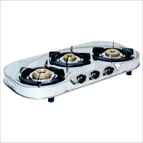 Three Burner Stainless Steel Gas Stove