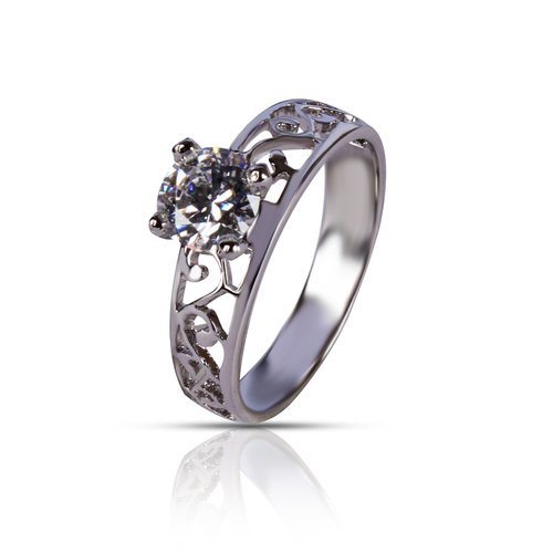 92.5 Silver Solitaire Ring