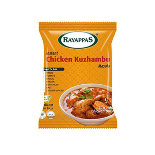 Instant Chicken Kuzhambu Masala - 80g Powder Packets | 100% Natural, Easy to Mix, No Need to Add Onion, Tomato, Garlic or Ginger