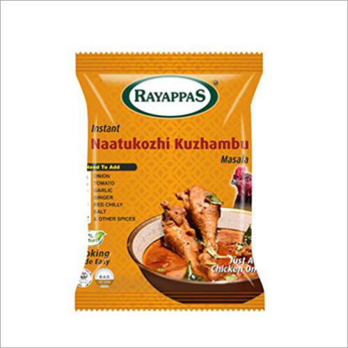 Instant Naatukozhi Kuzhambu Chicken Masala - 80g Packets | 100% Natural Powder, No Need to Add Onion, Tomato, Garlic, Ginger, Red Chilly, Salt & Spices