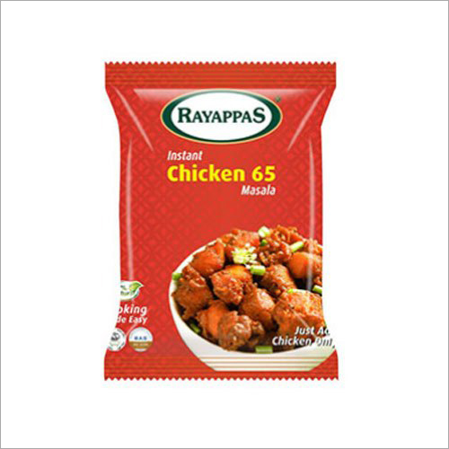 Instant Chicken 65 Masala - 50 g Packet | Air Proof Packaging, Powdered Spice Blend for Flavorful & Aromatic Chicken Dishes, 4-Month Shelf Life