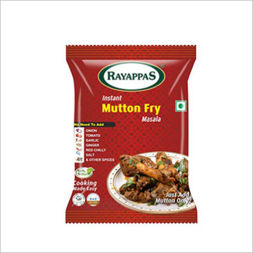 Instant Mutton Fry Masala - 30 g Air Tight Packet | 100% Natural, Long Shelf Life, No Need for Onions, Tomatoes, or Garlic