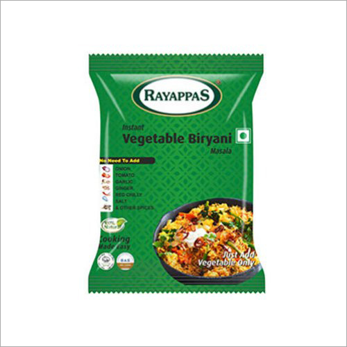 Instant Vegetable Biryani Masala - 40 g Powder | Flavorful Blend of Raw Spices, No Need for Onion, Tomato, Garlic or Ginger