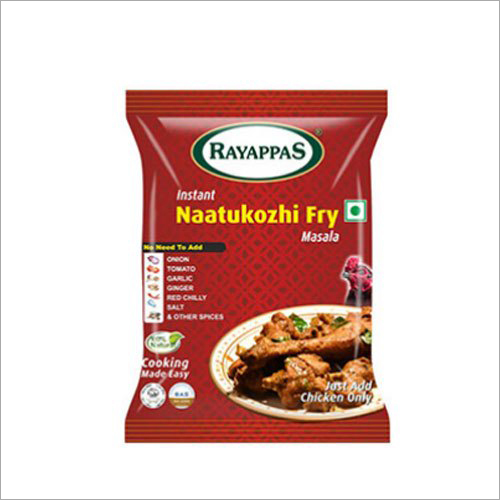 Instant Naatukozhi Fish Fry Masala - 30g Packets | Spicy Powder Blend with No Need for Onion, Tomato, Garlic, Ginger, Red Chilli, Salt & Spices
