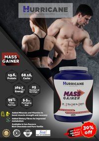 Hurricane Mass Gainer - Chocolate Flavour