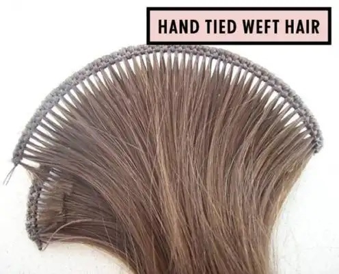 Hand Tied Weft Hair Application: Profesional