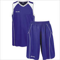 Basketball Kit - Polyester, Size 30 To 44, Blue Color , Sleeveless Athletic V-neck Fit