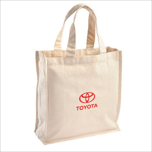 Printed Cotton Bag - Different Sizes Available, White Color, Customizable Printed Design | Handy for Packing & Shopping Regular Products