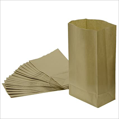 Paper Grocery Bags - Kraft Paper, Various Sizes Available, Brown Color - Customized Designs & Patterns for Versatile Use