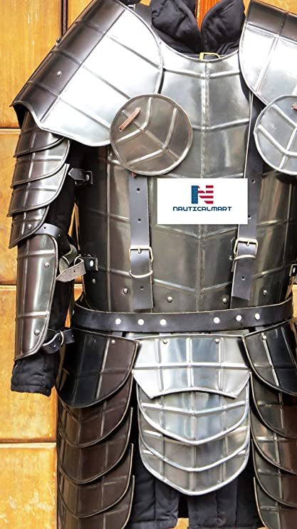 Mittelalterlich Larp Kürass Battle Breast-Plate Knight Armor Jacke Mit Tassets