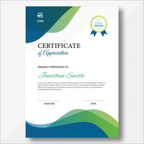 Certificate Printing Service By ARTICO ENTERPRISES