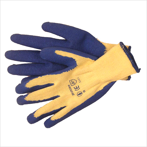 Anti Cut Gloves - Woolen , Size S, M, L | Full Finger Style, Blue and Yellow, Quick Dry, Washable, Comfortable Wear