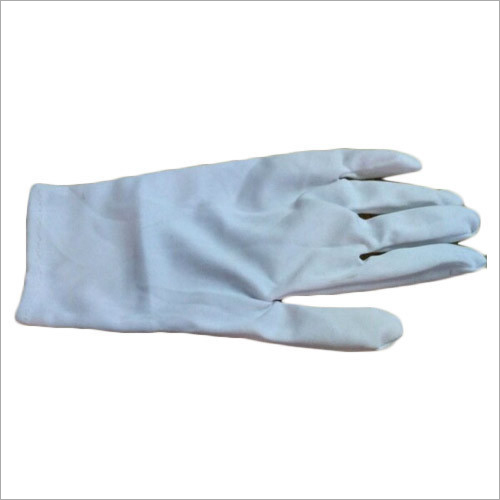Cotton Safety Gloves - Cotton Fabric, Size S, M, L, Light Blue | Full Fingered Style, Quick Dry, Washable, Sweat Absorbent