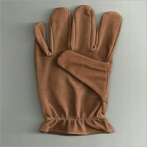 Leather Safety Gloves - Full Fingered Sizes S M L Brown | Tear Resistant Quick Dry Washable