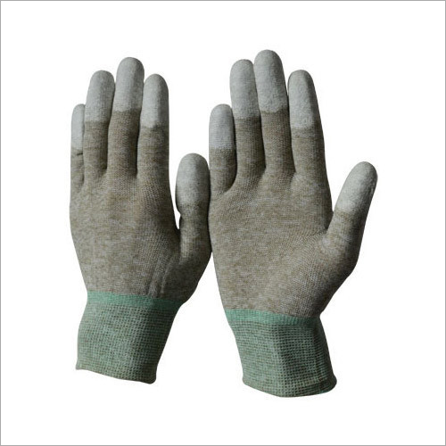 Grey Esd Pu Top Fit Gloves