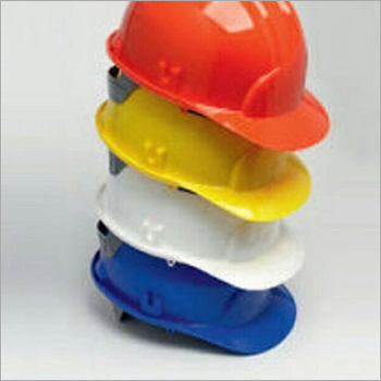 Safety Helmet - Polypropylene Plastic, Sizes S/M/L, Colors White/Blue/Orange/Yellow | High Impact Resistance, Unisex Design for Industrial & Commercial Use