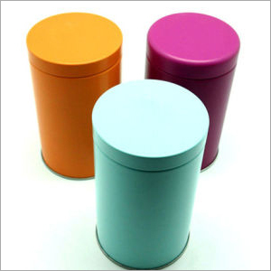 Round Tea Tin Can