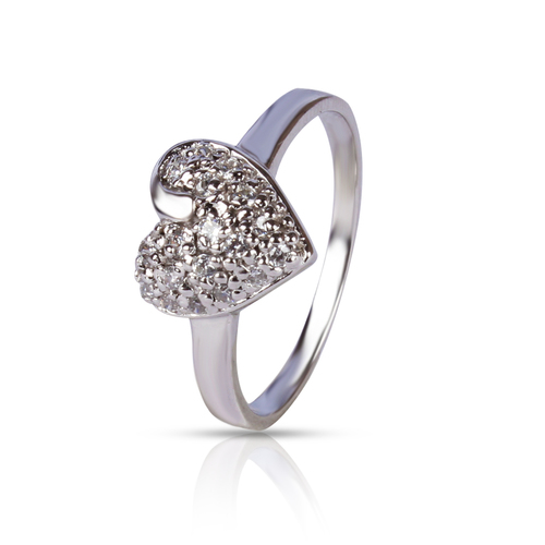 Heart Shape Silver Ring
