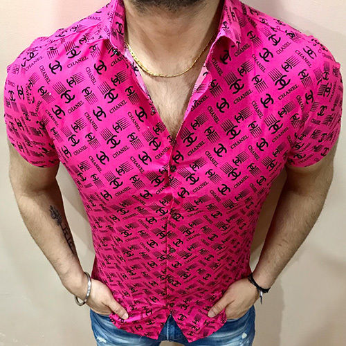 Light Weight Cotton Pink Half Sleeve Shirt