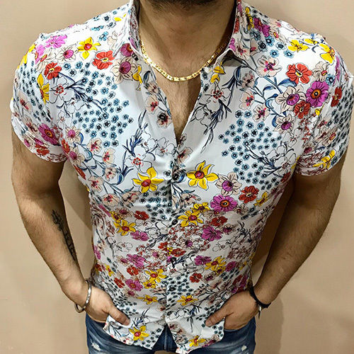 Washable Mens Party Wear Printed Shirt at Best Price in New Delhi