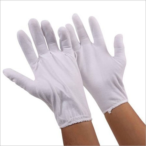 White Cotton Hand Gloves