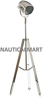 NauticalMart Urban Design 59" Studio Nickel Tripod Floor Lamp - Silver