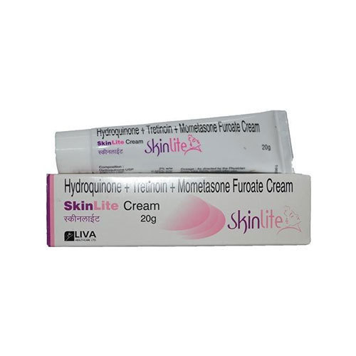 Liva Skinlite Hydroquinone Tretinoin Mometasone Furoate Cream Application: Face
