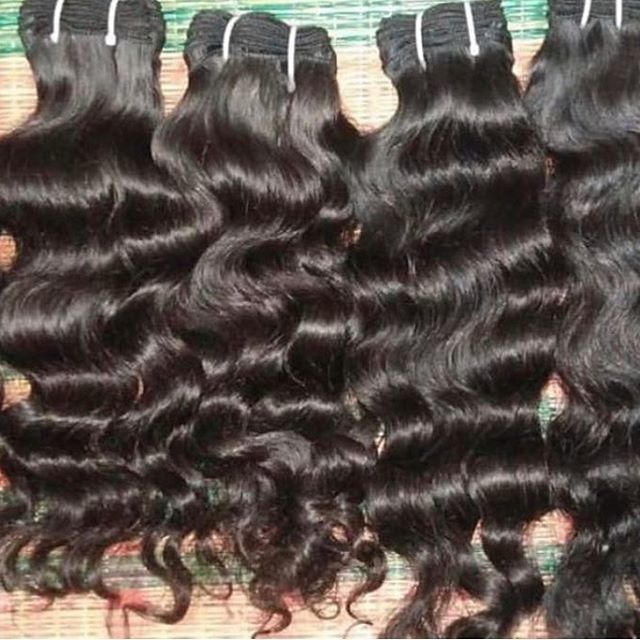 Remy Wavy Machine Weft Hair