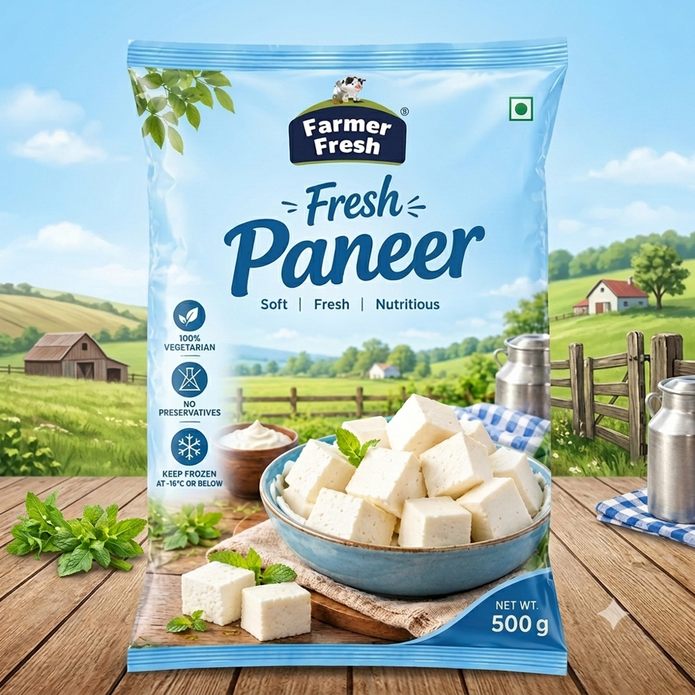 Fresh Paneer - Color: White