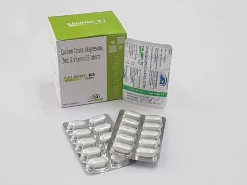 Calcium Citrate 1000Mg + Magnesium 100Mg + Zinc 4Mg + Vit.D3 250 I.U. General Medicines