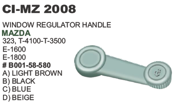 Window Regulator Handle Mazda (Grey)