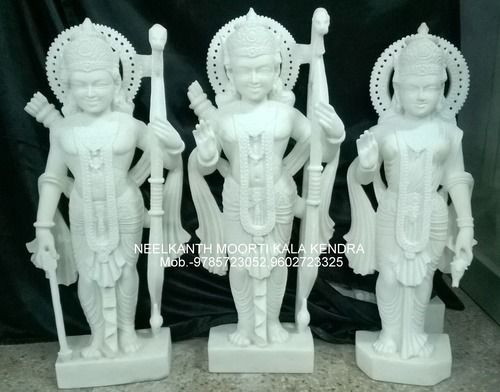 White Marble Ram Darbar God Statue