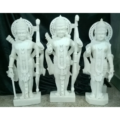 White Marble Ram Darbar God Statue