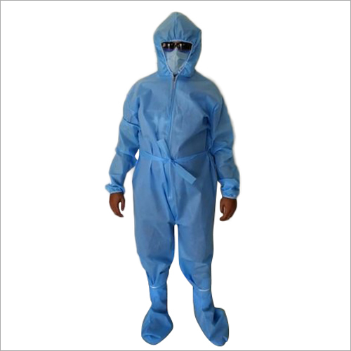 Sky Blue Unisex Long Sleeve Plain Full Body Safety Hospital Ppe Kit For ...