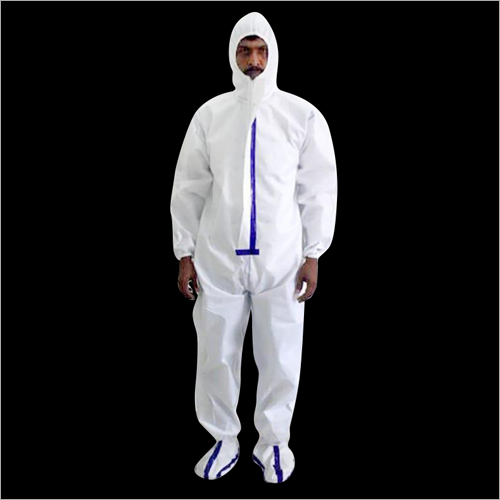 White Disposable PPE Kit - Quality Fabric, Unisex Size, White Color | Application: Hospitals, Clinics, Labs, Protection from Germs