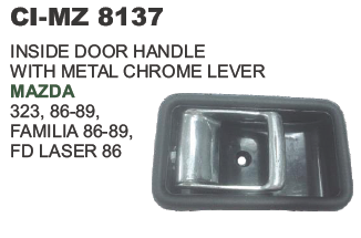 Inside Door Handle with Metal Chrome Mazda